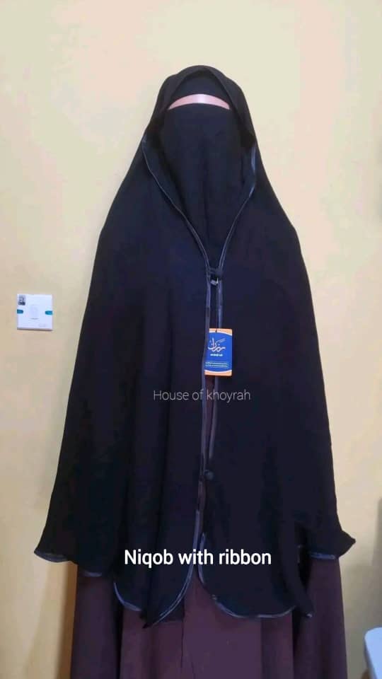 Umbrella Niqob with Ribbon